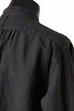 画像をギャラリービューアに読み込む, COLINA GRANPA SHIRT / NATURAL DYED LINEN POPLIN (LOGWOOD)