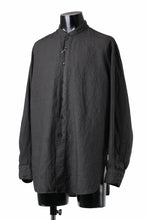 画像をギャラリービューアに読み込む, COLINA GRANPA SHIRT / NATURAL DYED LINEN POPLIN (LOGWOOD)