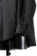 画像をギャラリービューアに読み込む, COLINA GRANPA SHIRT / NATURAL DYED LINEN POPLIN (LOGWOOD)