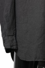 画像をギャラリービューアに読み込む, COLINA GRANPA SHIRT / NATURAL DYED LINEN POPLIN (LOGWOOD)