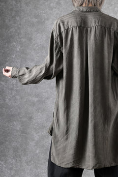 画像をギャラリービューアに読み込む, KLASICA SHORT COLLAR ROOMY SHIRTS / DRAPE & SMOOTH TEXTILE (BROWNY DYE STRIPE)