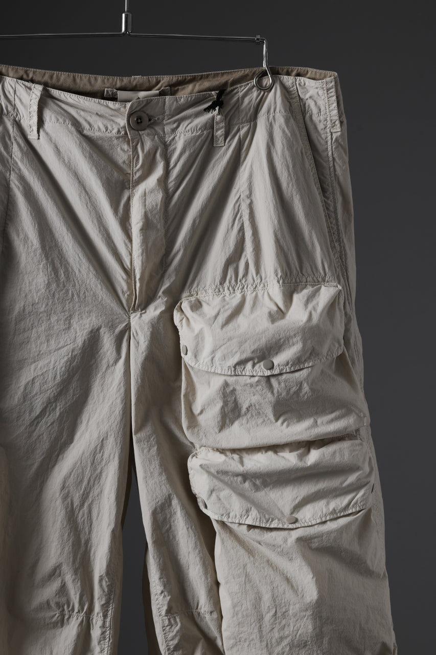 画像をギャラリービューアに読み込む, Ten c CARGO TROUSERS / GARMENT DYED LIGHT NYLON TACTEL MID LAYER (BEIGE)