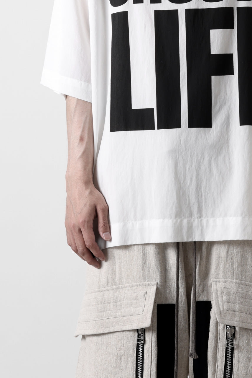 画像をギャラリービューアに読み込む, KATHARINE HAMNETT FABRIC SLOGAN TEE / CHOOSE LIFE (WHITE)