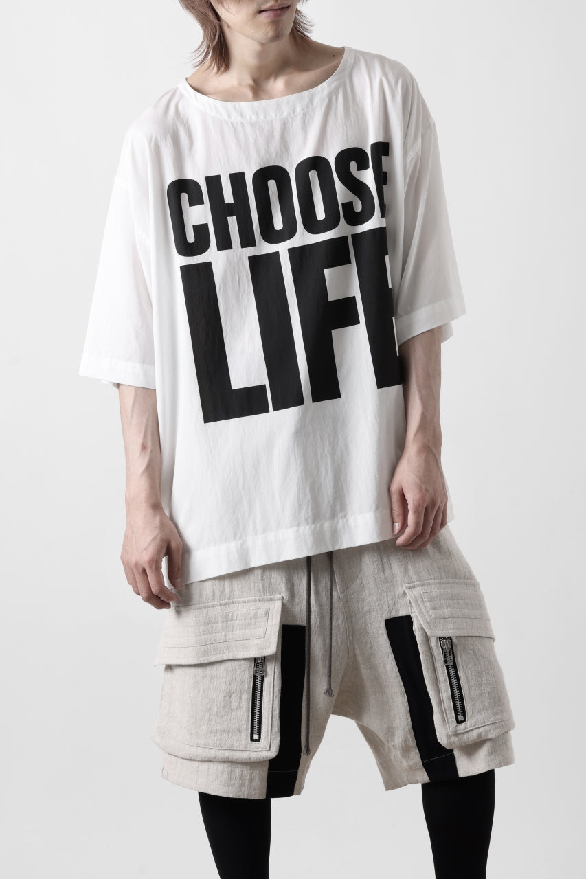 画像をギャラリービューアに読み込む, KATHARINE HAMNETT FABRIC SLOGAN TEE / CHOOSE LIFE (WHITE)