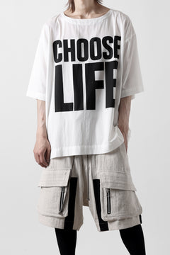 画像をギャラリービューアに読み込む, KATHARINE HAMNETT FABRIC SLOGAN TEE / CHOOSE LIFE (WHITE)