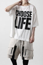 画像をギャラリービューアに読み込む, KATHARINE HAMNETT FABRIC SLOGAN TEE / CHOOSE LIFE (WHITE)
