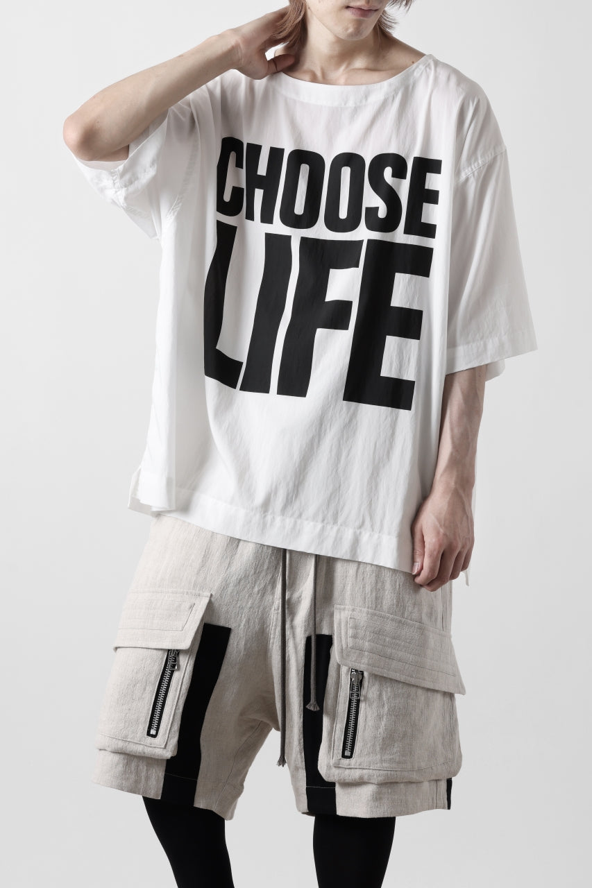 画像をギャラリービューアに読み込む, KATHARINE HAMNETT FABRIC SLOGAN TEE / CHOOSE LIFE (WHITE)