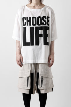 画像をギャラリービューアに読み込む, KATHARINE HAMNETT FABRIC SLOGAN TEE / CHOOSE LIFE (WHITE)