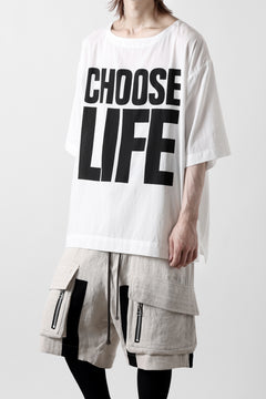 画像をギャラリービューアに読み込む, KATHARINE HAMNETT FABRIC SLOGAN TEE / CHOOSE LIFE (WHITE)