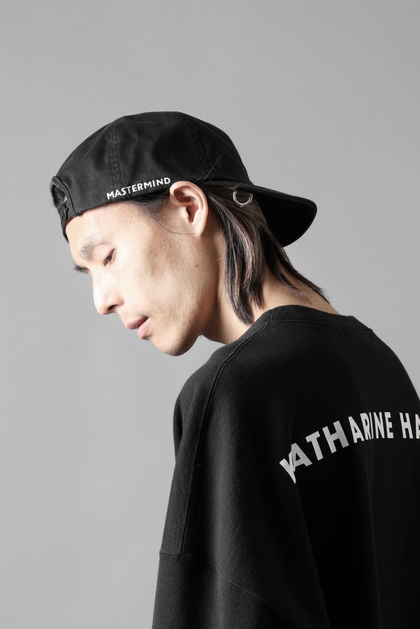 画像をギャラリービューアに読み込む, MASTERMIND WORLD x KATHARINE HAMNETT VINTAGE WASHED ORGANIC COTTON CAP (BLACK)