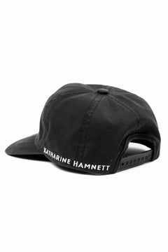 画像をギャラリービューアに読み込む, MASTERMIND WORLD x KATHARINE HAMNETT VINTAGE WASHED ORGANIC COTTON CAP (BLACK)