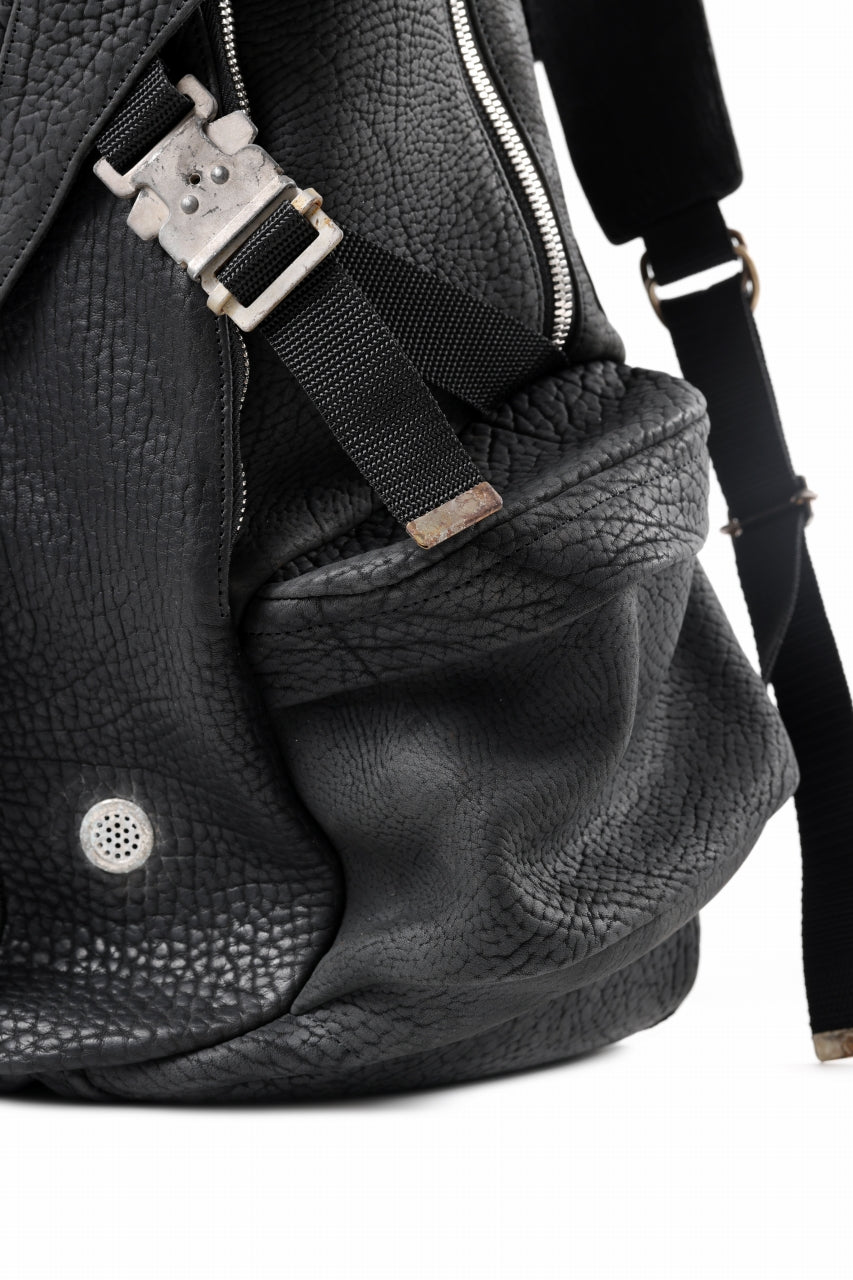 画像をギャラリービューアに読み込む, ierib Addiction Rucksack / Rough Bull Leather (BLACK)