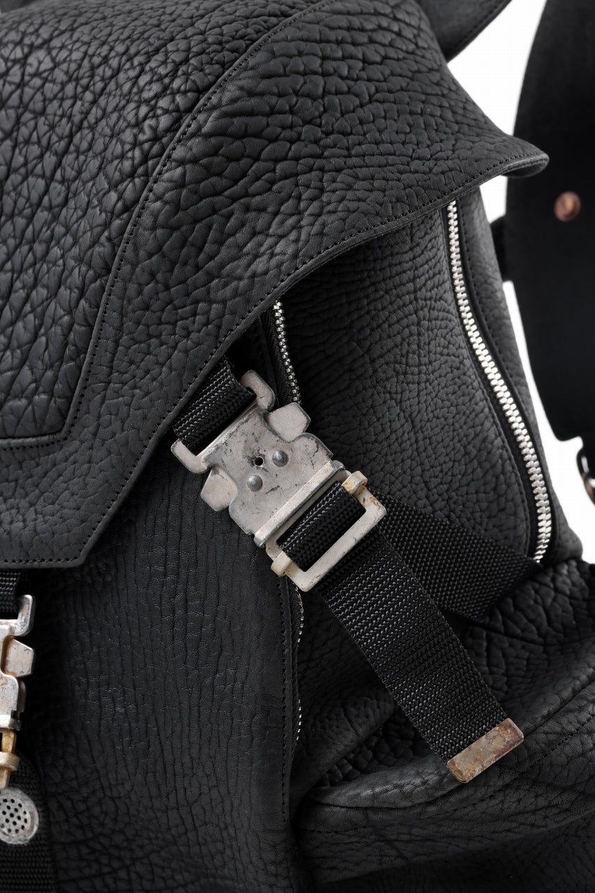 画像をギャラリービューアに読み込む, ierib Addiction Rucksack / Rough Bull Leather (BLACK)
