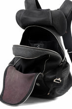 画像をギャラリービューアに読み込む, ierib Addiction Rucksack / Rough Bull Leather (BLACK)