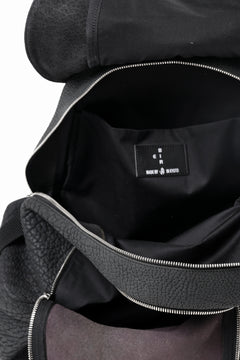 画像をギャラリービューアに読み込む, ierib Addiction Rucksack / Rough Bull Leather (BLACK)