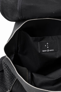 画像をギャラリービューアに読み込む, ierib Addiction Rucksack / Rough Bull Leather (BLACK)