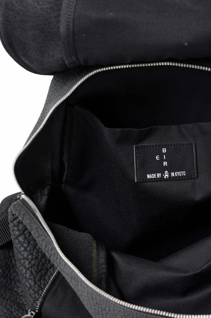 画像をギャラリービューアに読み込む, ierib Addiction Rucksack / Rough Bull Leather (BLACK)