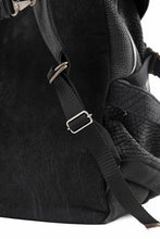 画像をギャラリービューアに読み込む, ierib Addiction Rucksack / Rough Bull Leather (BLACK)