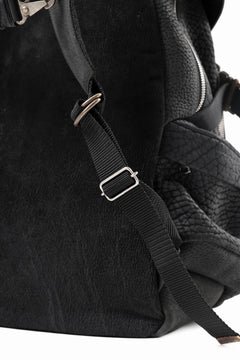 画像をギャラリービューアに読み込む, ierib Addiction Rucksack / Rough Bull Leather (BLACK)
