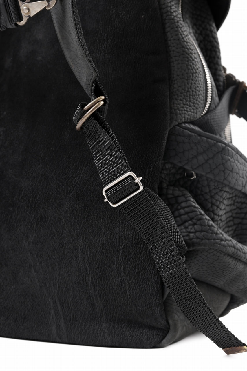 画像をギャラリービューアに読み込む, ierib Addiction Rucksack / Rough Bull Leather (BLACK)