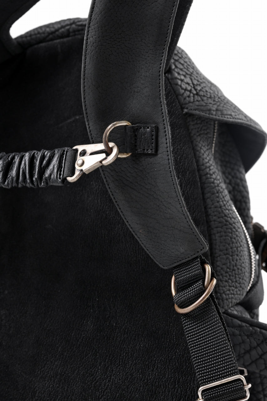 画像をギャラリービューアに読み込む, ierib Addiction Rucksack / Rough Bull Leather (BLACK)
