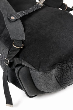 画像をギャラリービューアに読み込む, ierib Addiction Rucksack / Rough Bull Leather (BLACK)