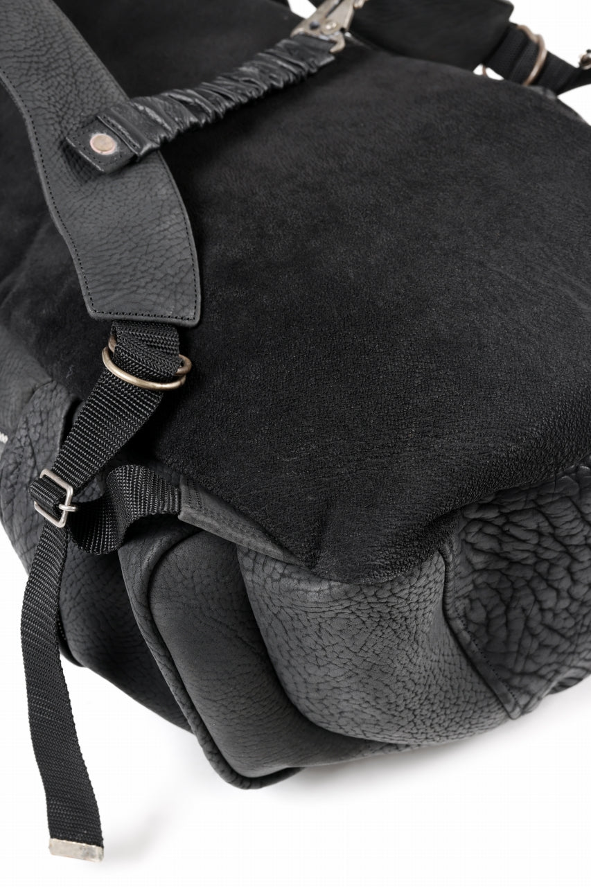 画像をギャラリービューアに読み込む, ierib Addiction Rucksack / Rough Bull Leather (BLACK)