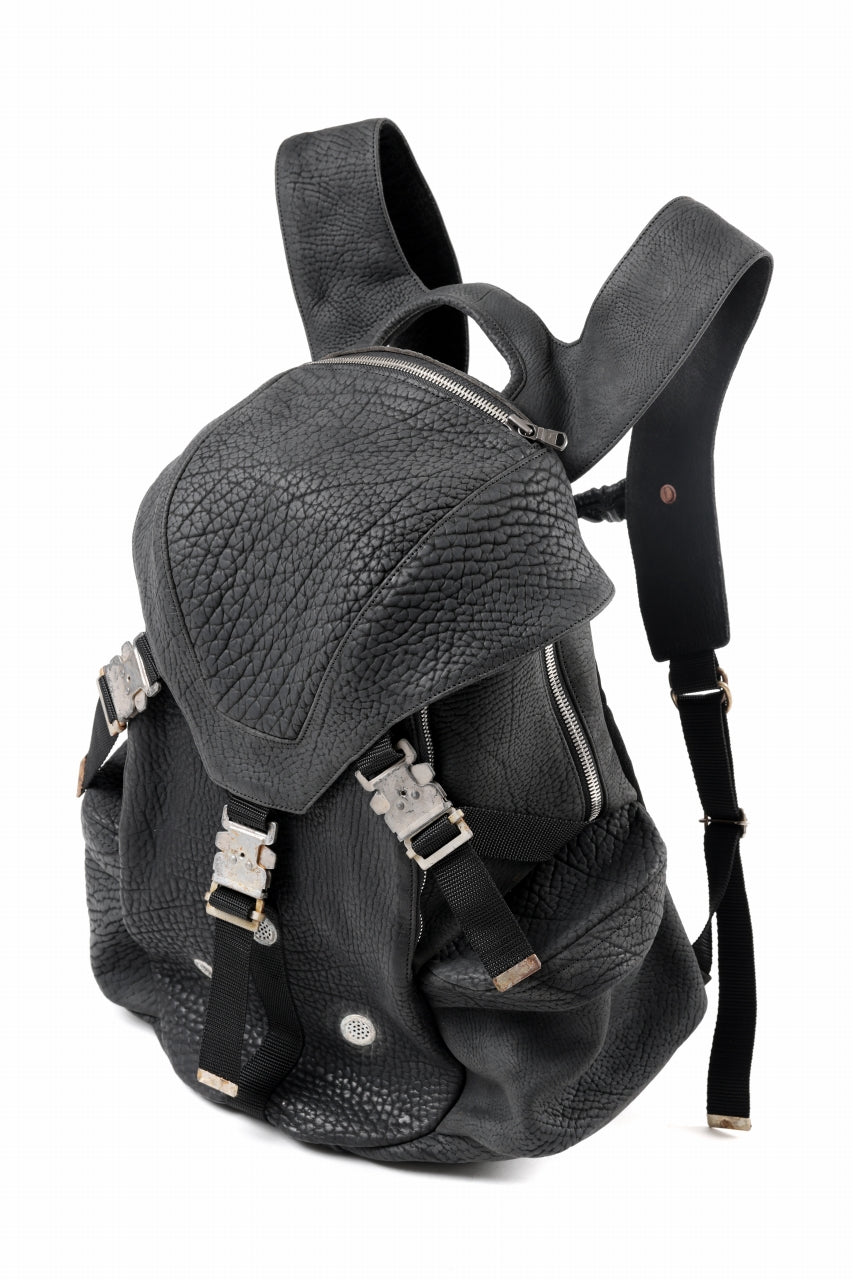 画像をギャラリービューアに読み込む, ierib Addiction Rucksack / Rough Bull Leather (BLACK)