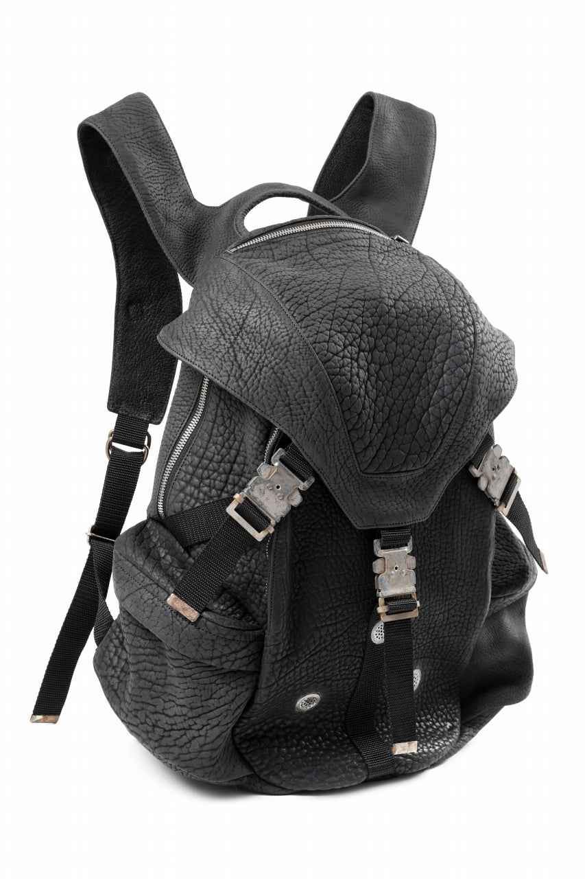 画像をギャラリービューアに読み込む, ierib Addiction Rucksack / Rough Bull Leather (BLACK)