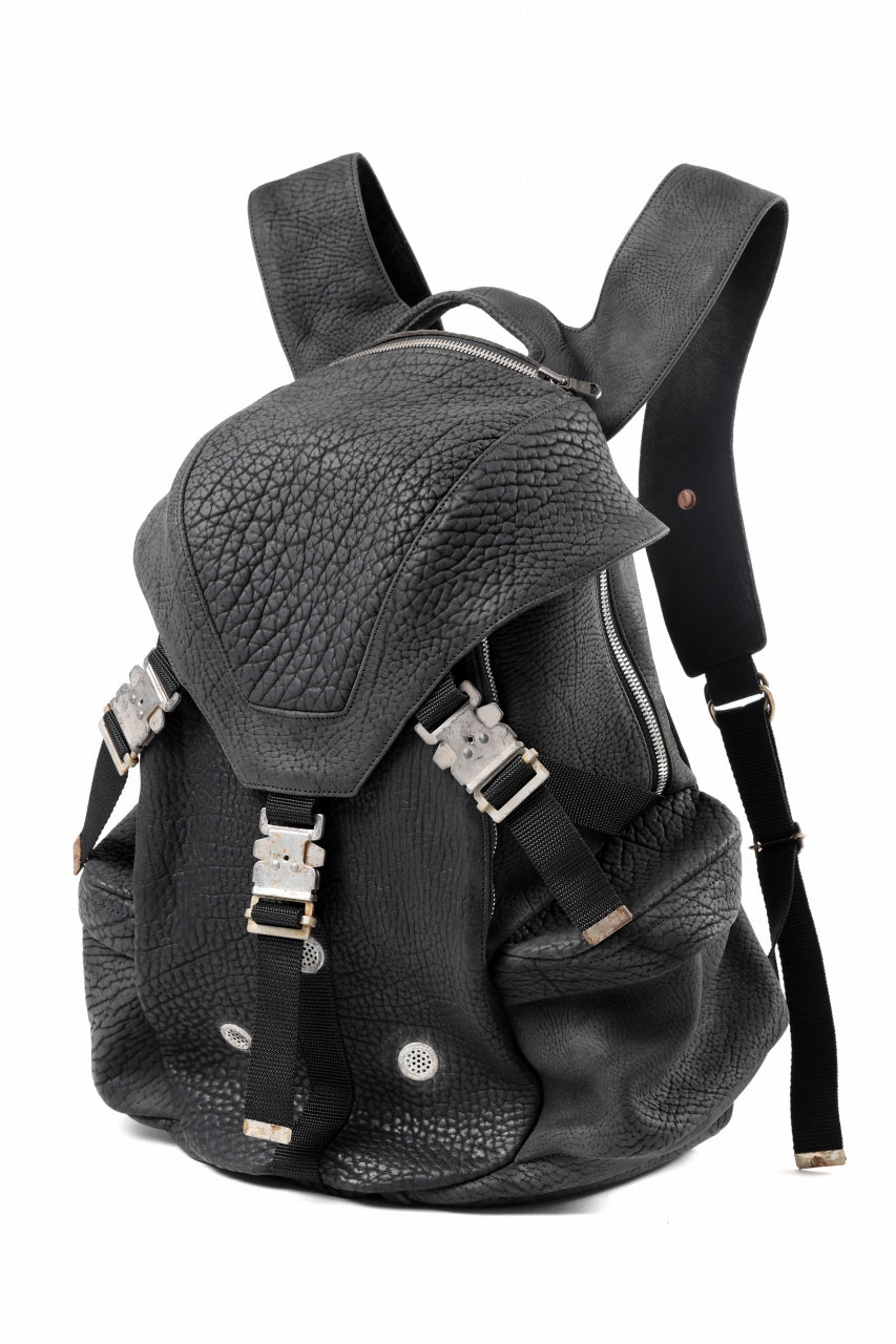 画像をギャラリービューアに読み込む, ierib Addiction Rucksack / Rough Bull Leather (BLACK)