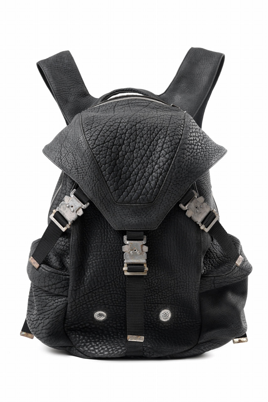 画像をギャラリービューアに読み込む, ierib Addiction Rucksack / Rough Bull Leather (BLACK)
