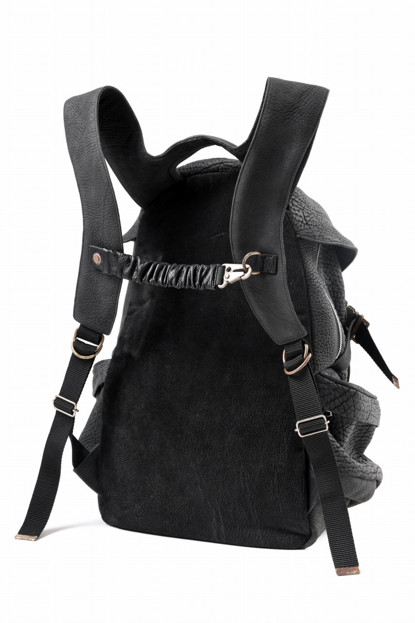 画像をギャラリービューアに読み込む, ierib Addiction Rucksack / Rough Bull Leather (BLACK)
