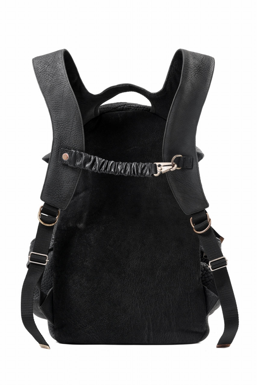 画像をギャラリービューアに読み込む, ierib Addiction Rucksack / Rough Bull Leather (BLACK)