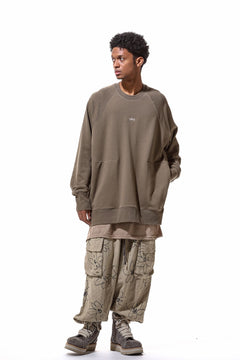 画像をギャラリービューアに読み込む, A.F ARTEFACT RAGLAN SWEAT TOP / PRINT BACK LOGO (BEIGE)