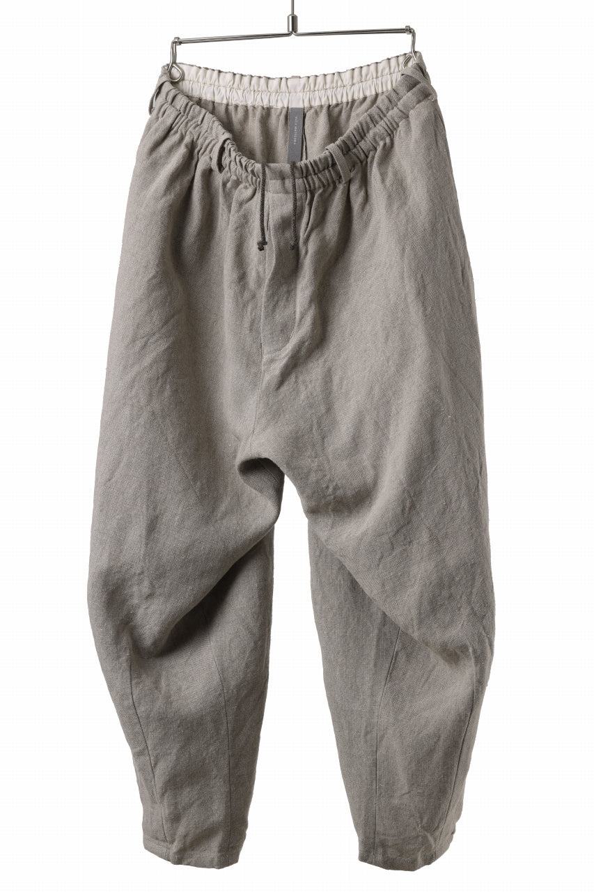YUTA MATSUOKA dirts tapered trousers / no.14 linen canvas (ecru)