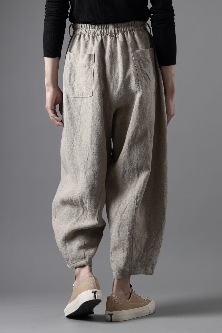 画像をギャラリービューアに読み込む, YUTA MATSUOKA dirts tapered trousers / no.14 linen canvas (ecru)