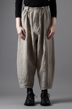 画像をギャラリービューアに読み込む, YUTA MATSUOKA dirts tapered trousers / no.14 linen canvas (ecru)
