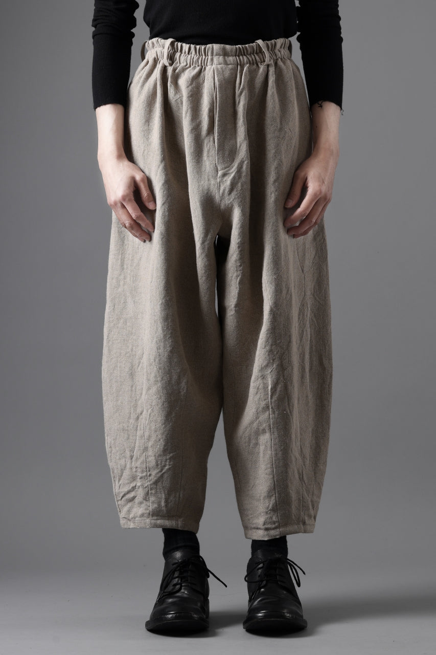 画像をギャラリービューアに読み込む, YUTA MATSUOKA dirts tapered trousers / no.14 linen canvas (ecru)