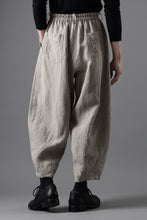 画像をギャラリービューアに読み込む, YUTA MATSUOKA dirts tapered trousers / no.14 linen canvas (ecru)