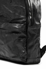 画像をギャラリービューアに読み込む, ISAMU KATAYAMA BACKLASH ITALY SHOULDER VINTAGE GARMENT-WASH BACKPACK (BLACK)