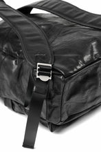 画像をギャラリービューアに読み込む, ISAMU KATAYAMA BACKLASH ITALY SHOULDER VINTAGE GARMENT-WASH BACKPACK (BLACK)
