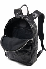 画像をギャラリービューアに読み込む, ISAMU KATAYAMA BACKLASH ITALY SHOULDER VINTAGE GARMENT-WASH BACKPACK (BLACK)