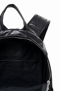 画像をギャラリービューアに読み込む, ISAMU KATAYAMA BACKLASH ITALY SHOULDER VINTAGE GARMENT-WASH BACKPACK (BLACK)