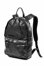 画像をギャラリービューアに読み込む, ISAMU KATAYAMA BACKLASH ITALY SHOULDER VINTAGE GARMENT-WASH BACKPACK (BLACK)