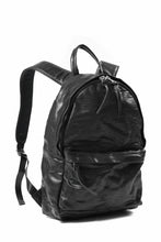 画像をギャラリービューアに読み込む, ISAMU KATAYAMA BACKLASH ITALY SHOULDER VINTAGE GARMENT-WASH BACKPACK (BLACK)