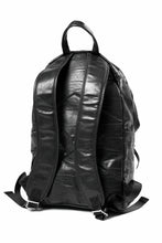 画像をギャラリービューアに読み込む, ISAMU KATAYAMA BACKLASH ITALY SHOULDER VINTAGE GARMENT-WASH BACKPACK (BLACK)