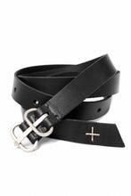 画像をギャラリービューアに読み込む, m.a+ double oval buckle medium belt / EL1C/GR3,0 (BLACK)