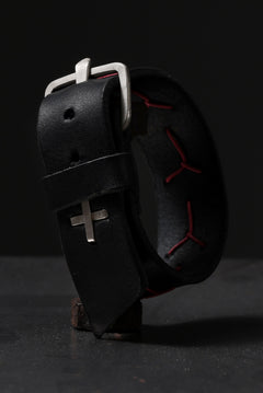 画像をギャラリービューアに読み込む, m.a+ cross stitched med wrist band / A-F8E1/GR 3,0 (BLACK)