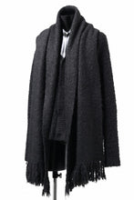 画像をギャラリービューアに読み込む, th products Inflated Scarf / 1/4.5 kasuri loop knit (black)