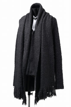 画像をギャラリービューアに読み込む, TARO HORIUCHI / th products Inflated Scarf / 1/4.5 kasuri loop knit (black)